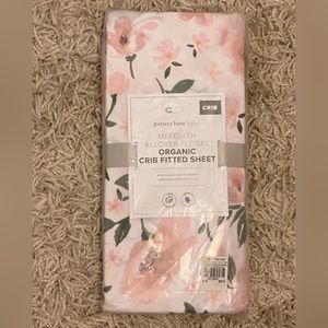 Pottery Barn Meredith Floral Fitted Crib Sheet New
